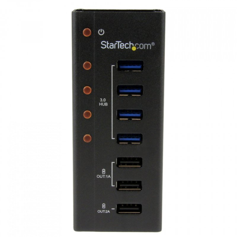 HUB USB 3.0 ALIMENT DE 4 PORTS AVEC 3 PORTS DE RECHARGE USB