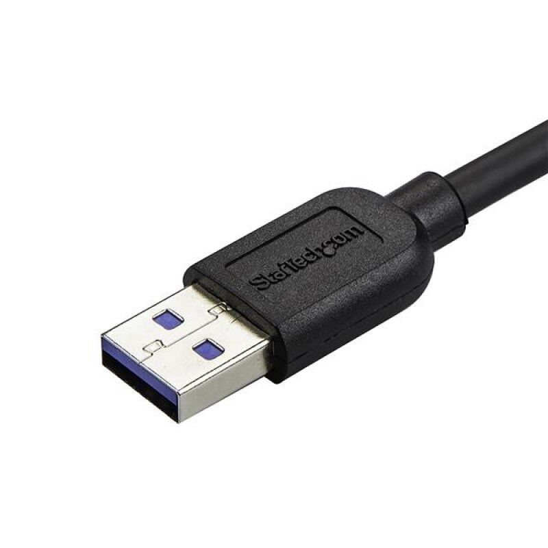 CABLE USB 3.0 SLIM A VERS MICRO B A ANGLE GAUCHE DE 50 CM
