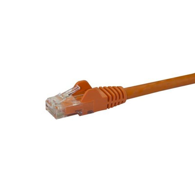 CABLE RESEAU CAT6 UTP SANS CROCHET DE 10 M - M/M - ORANGE