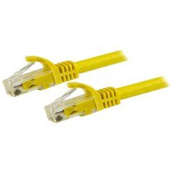 StarTech.com 15m CAT6 Ethernet Cable - Yellow CAT 6 Gigabit Ethernet Wire -650MHz 100W PoE RJ45 UTP Network/Patch Cord S