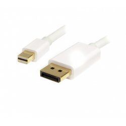 StarTech.com 2m (6ft) Mini DisplayPort to DisplayPort 1.2 Cable - 4K x 2K UHD Mini DisplayPort to DisplayPort Adapter Ca