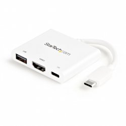 ADAPTATEUR USB TYPE-C VERS HDMI 4K AVEC POWER DELIVERY - BLANC