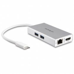 StarTech.com Adaptateur Multiport USB-C - Mini Station d'Accueil USB-C avec 4K HDMI - 60W PD Pass-Through, GbE, 2pt USB-