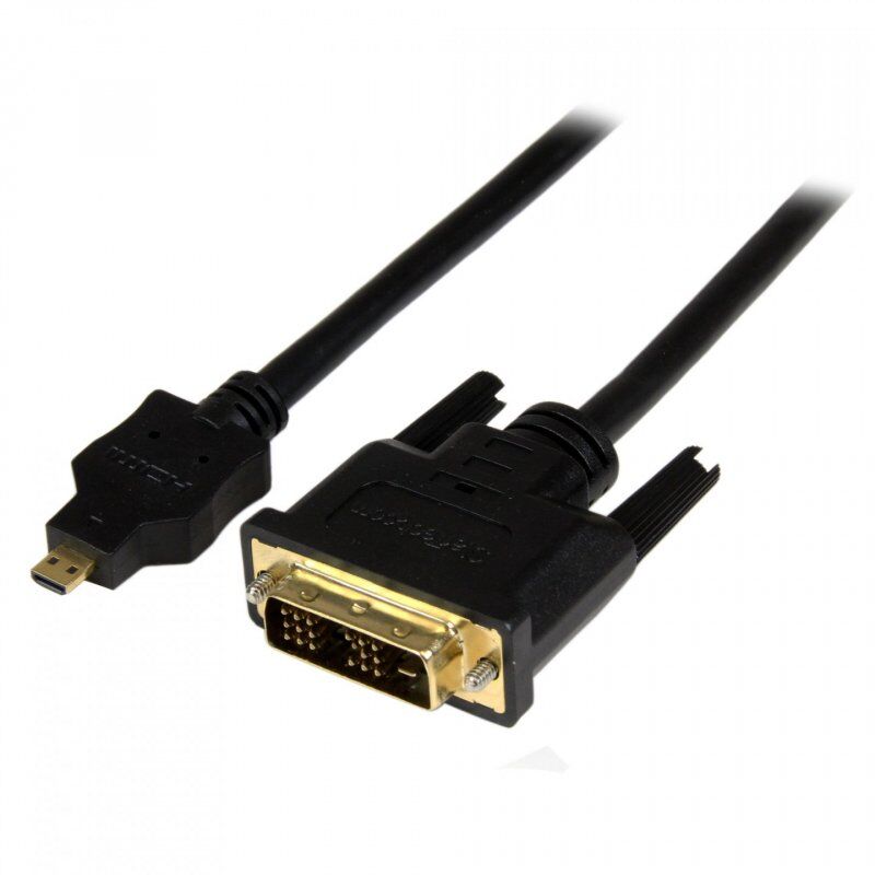 StarTech.com 6ft (2m) Micro HDMI to DVI Cable - Micro HDMI to DVI Adapter Cable - Micro HDMI Type-D Device to DVI-D Sing