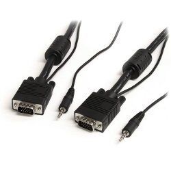 StarTech.com 2m VGA Monitorkabel mit Audio - HD15-Pin Koax Kabel - Stecker/Stecker - VGA-Kabel - 2 m