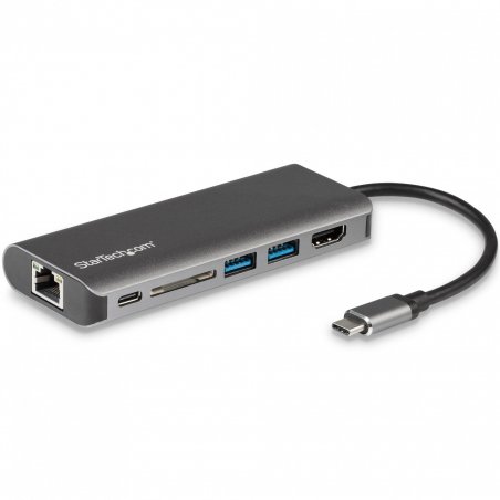 USB-C MULTIPORT ADAPTER WITH SD PD - 4K HDMI - GBE - 2X USB-A