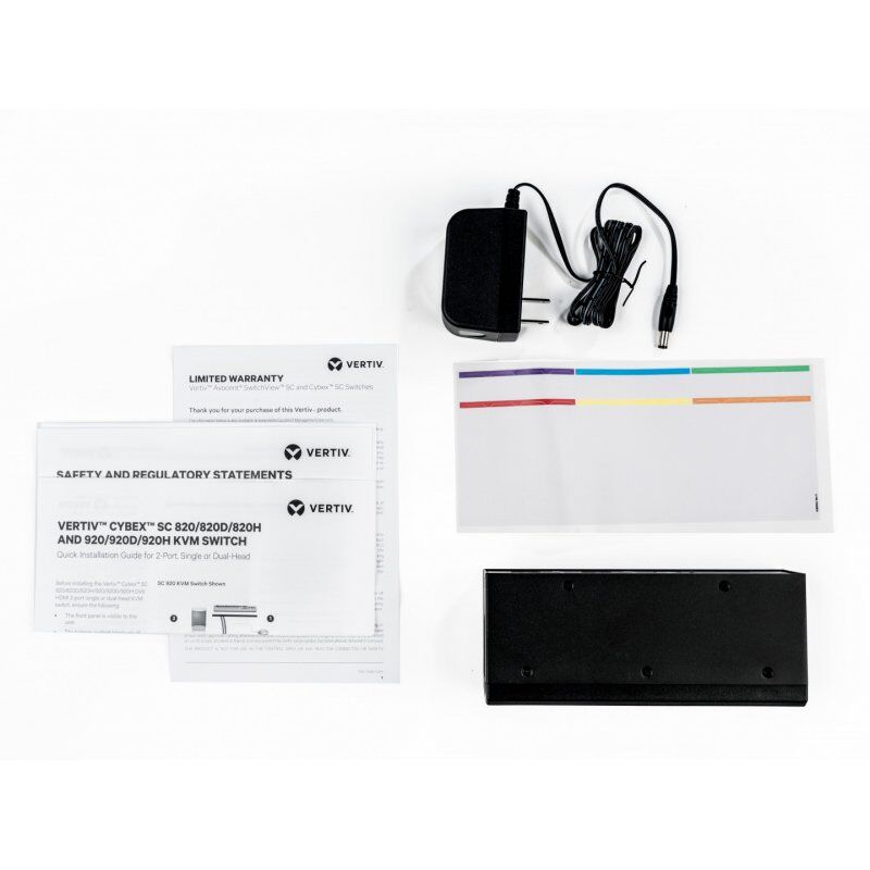 Vertiv Avocent SC820D-202 KVM switch Black