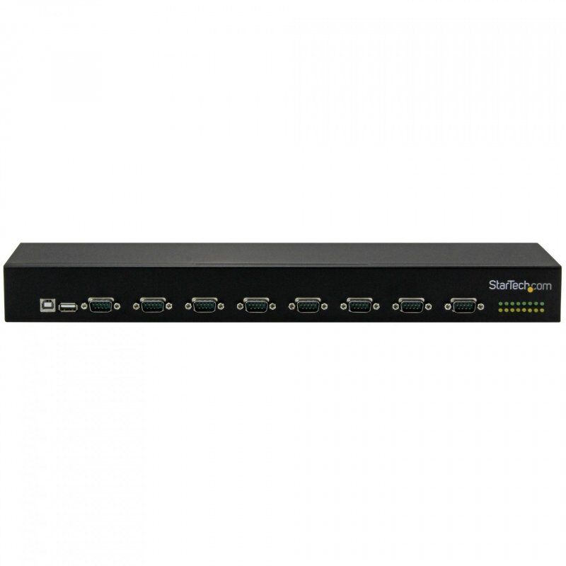 StarTech.com Hub série RS232 à 8 ports - Adaptateur USB vers 8x DB9 RS232 à montage en rack