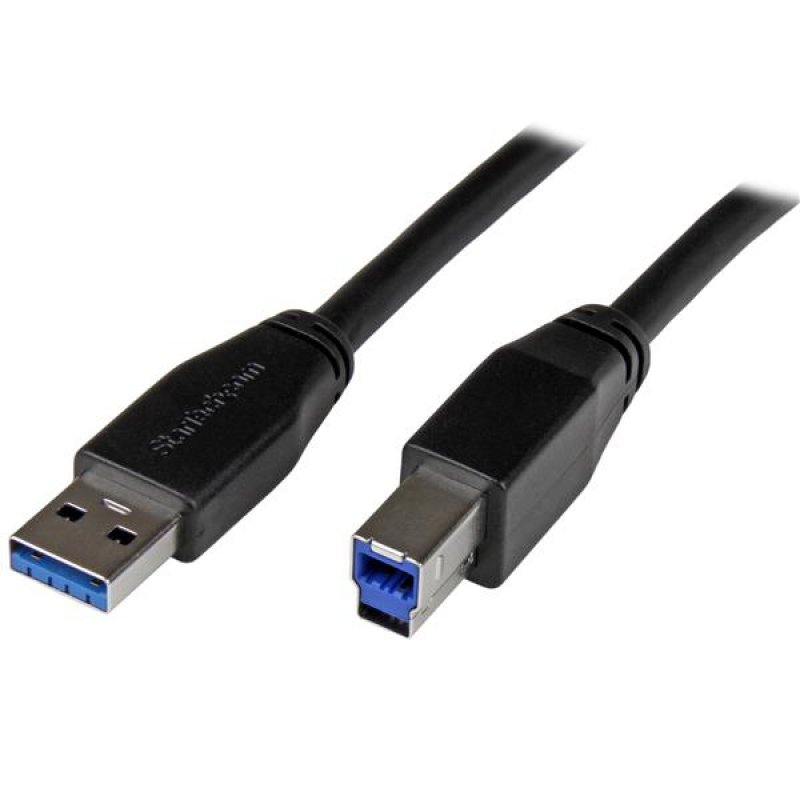 StarTech.com 10m Aktives USB 3.0 USB-A auf USB-B Kabel - USB A zu USB B Anschlusskabel - USB 3.1 Gen 1 (5 Gbit/s) - USB