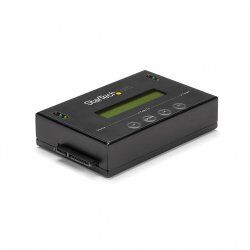 StarTech.com 1:1 Standalone Hard Drive Duplicator & Eraser, SATA HDD/SSD Disk Cloner & Eraser, LCD display, TAA Complian
