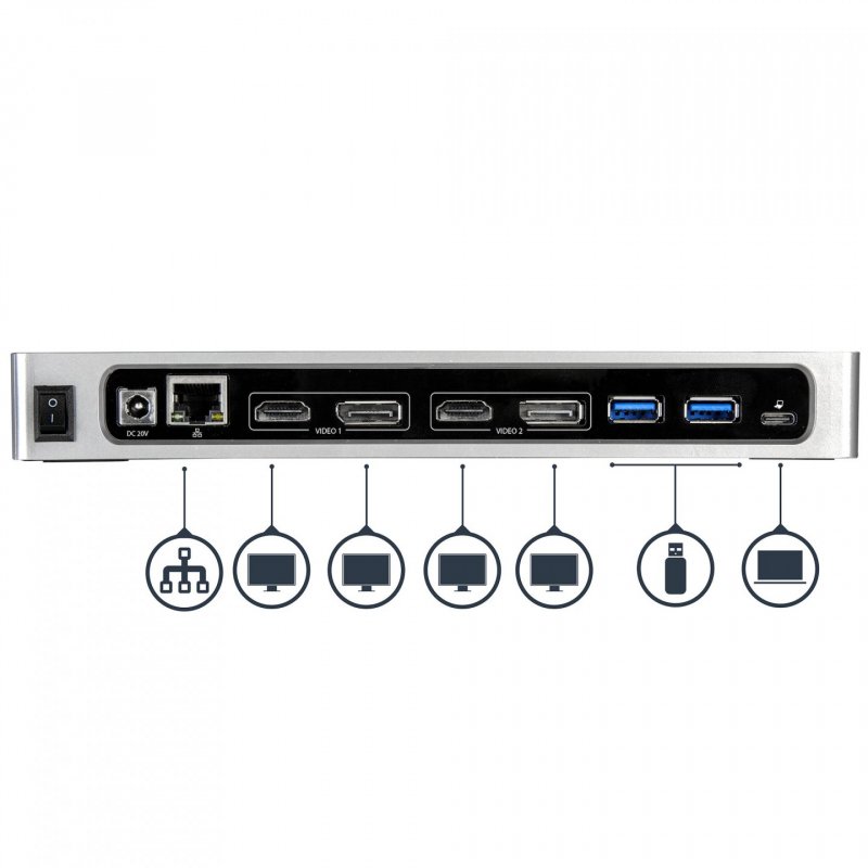 USBC / USB 3.0 DOCKING STATION DUAL HDMI/DUAL DP/HDMI DP 60HZ