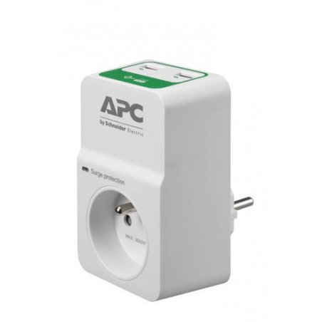 APC PM1WU2-FR surge protector White 1 AC outlet(s) 230 V