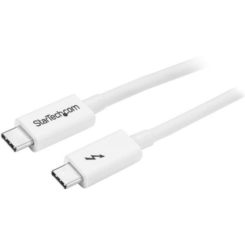 1M THUNDERBOLT 3 USB C CABLE 20GBPS - WHITE