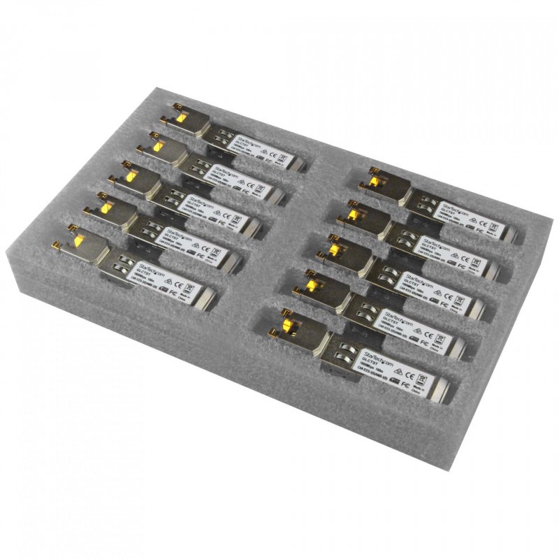 10 PACK GIGABIT RJ45 COPPER S FP MODULES - CISCO GLC-T COMP