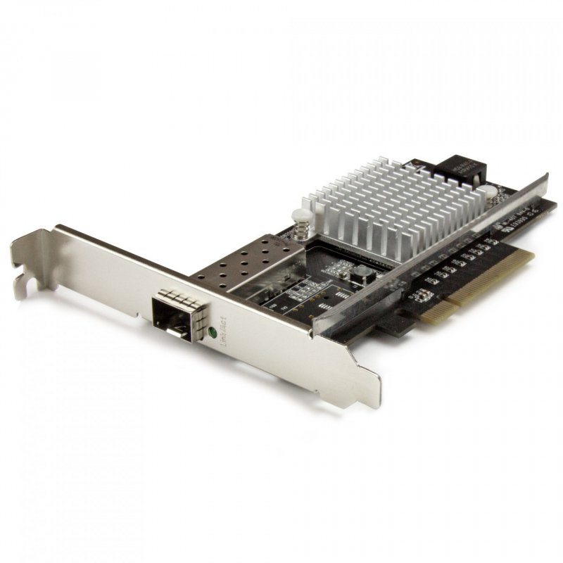 CARTE RESEAU PCIE 1 PORT FIBRE OPTIQUE 10 GBE - SFP+ OUVERT