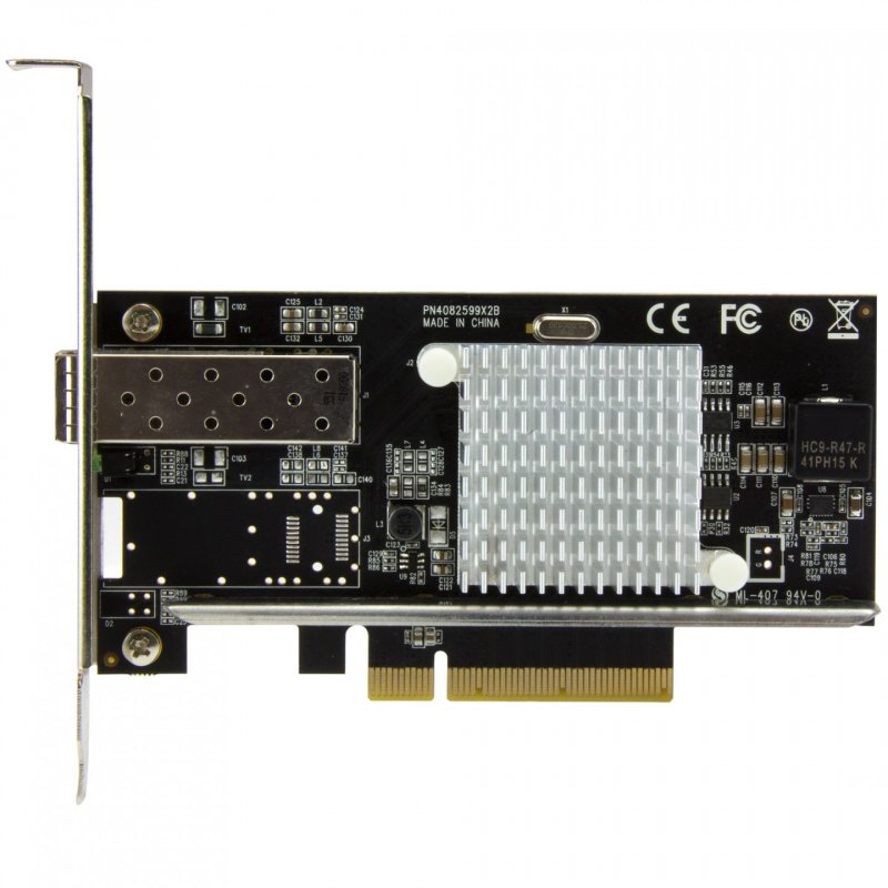CARTE RESEAU PCIE 1 PORT FIBRE OPTIQUE 10 GBE - SFP+ OUVERT