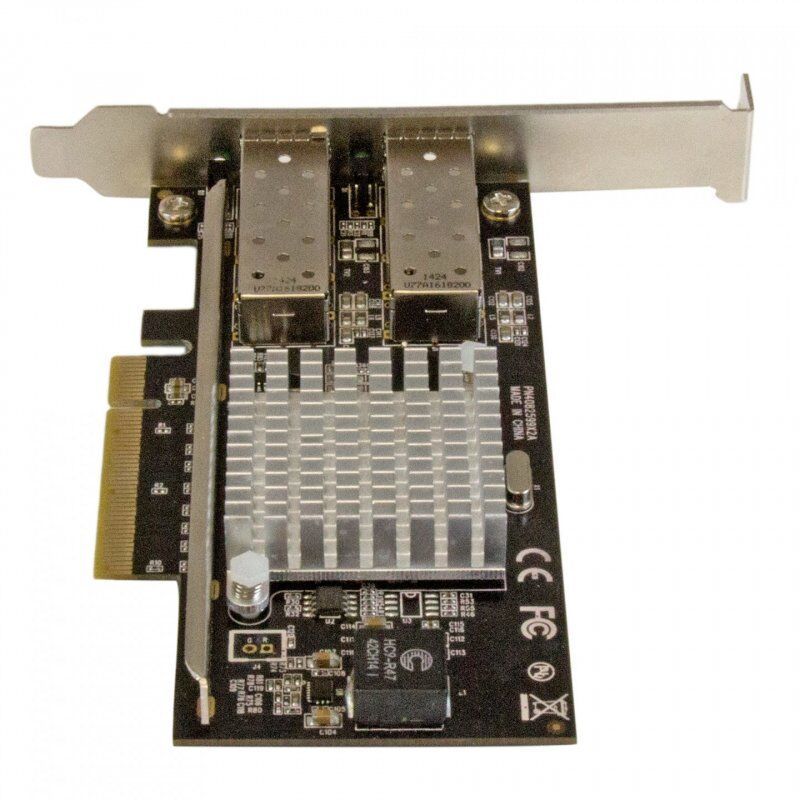 StarTech.com Carte réseau PCI Express à 2 ports fibre optique 10 Gigabit Ethernet avec SFP+ ouvert et chipset Intel