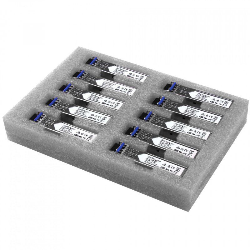 StarTech.com Cisco GLC-LH-SMD Compatible SFP Transceiver Module - 1000BASE-LX/LH - 10 Pack~Cisco GLC-LH-SMD Compatible S