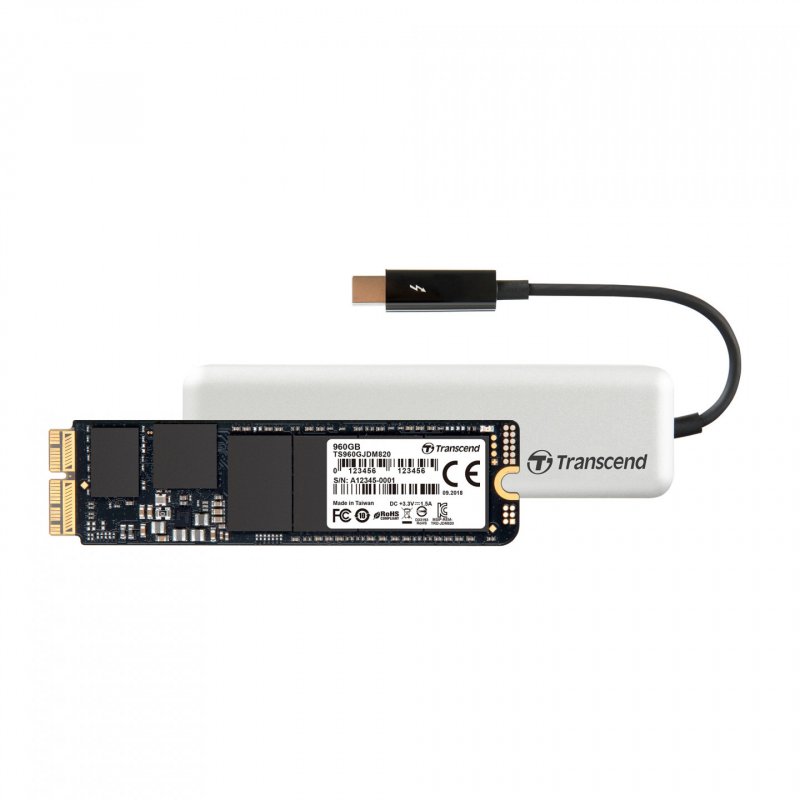 Transcend JetDrive 825 480 Go Argent