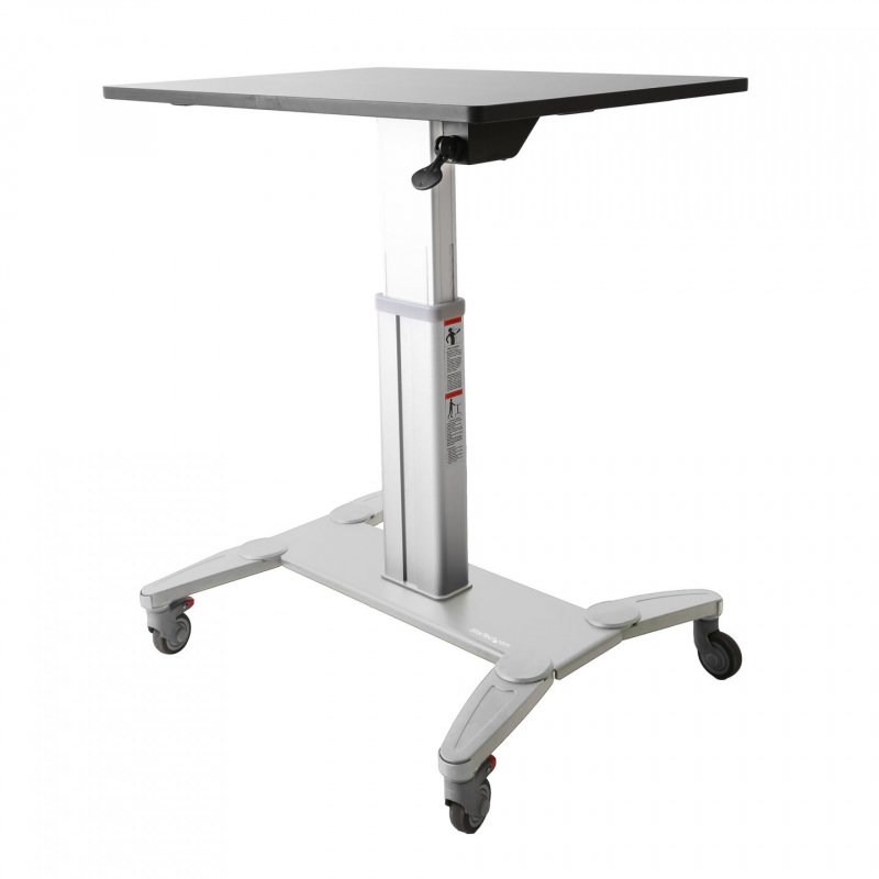MOBILE SIT STAND WORKSTATION WITH 31.5 WORK SURFACE
