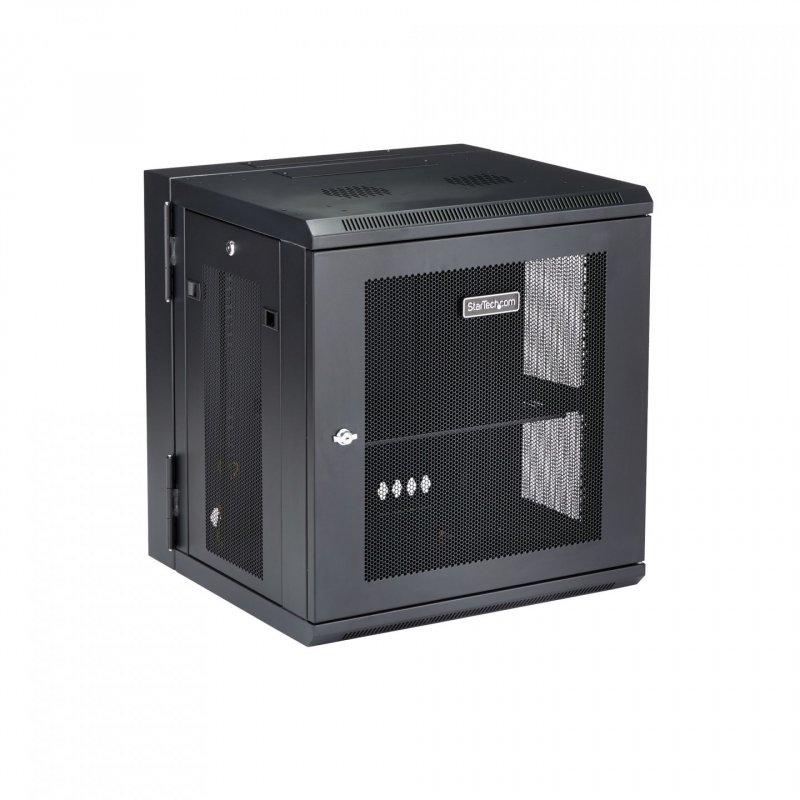 StarTech.com 12U 19" Wall Mount Network Cabinet - 16" Deep Hinged Locking IT Network Switch Depth Enclosure - Vented Com