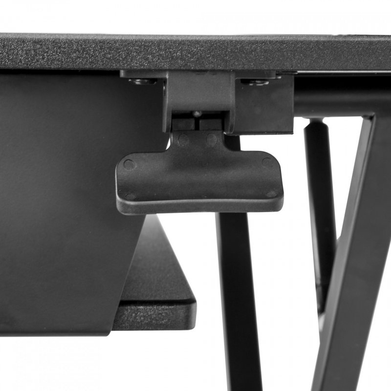 SIT STAND DESK CONVERTER - 35IN LARGE WORK SURFACE - ADJUSTABLE