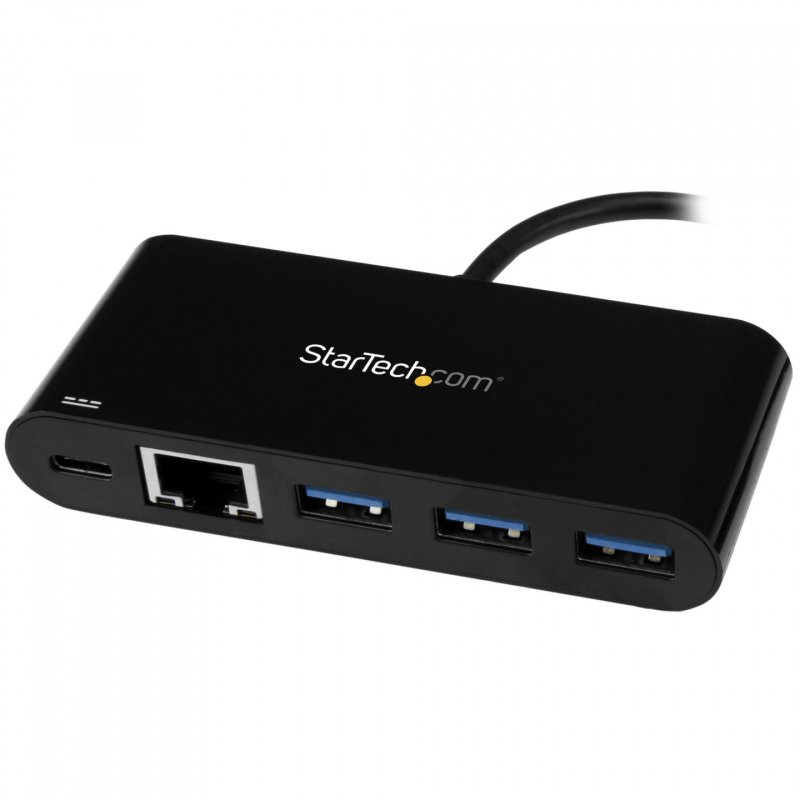 StarTech.com Adaptateur USB-C vers Gigabit Ethernet avec hub USB 3.0 à 3 ports et USB Power Delivery
