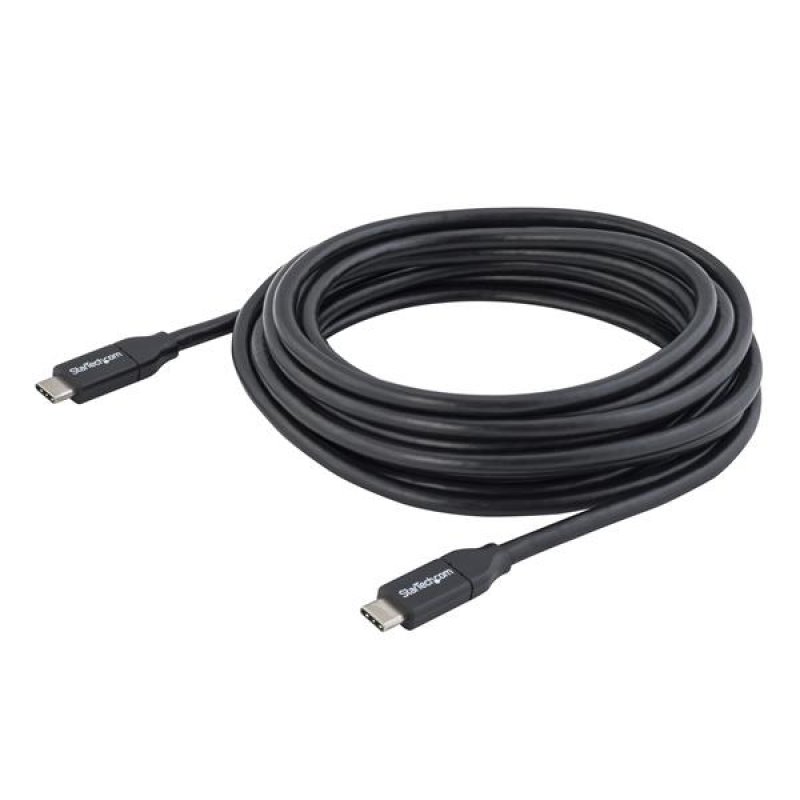 CABLE USB-C VERS USB-C AVEC PD (5A) 4M - USB 2.0 CERTIFIE