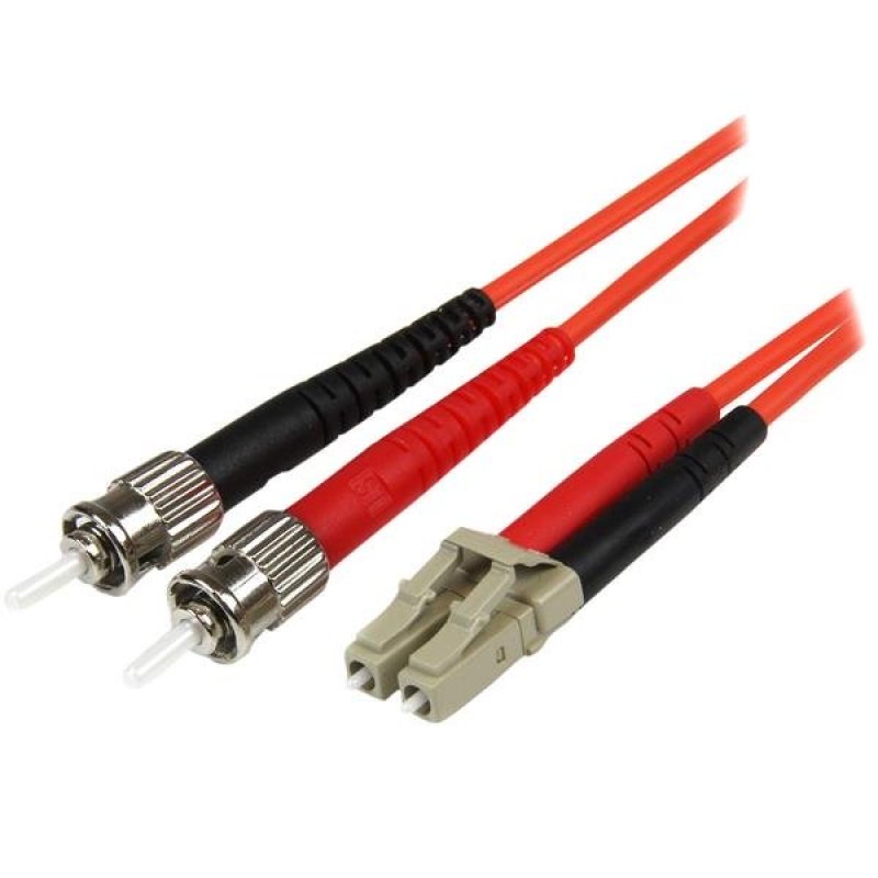 5M MULTIMODE DUPLEX LC/ST FIBER OPTIC PATCH CABLE - 50/125
