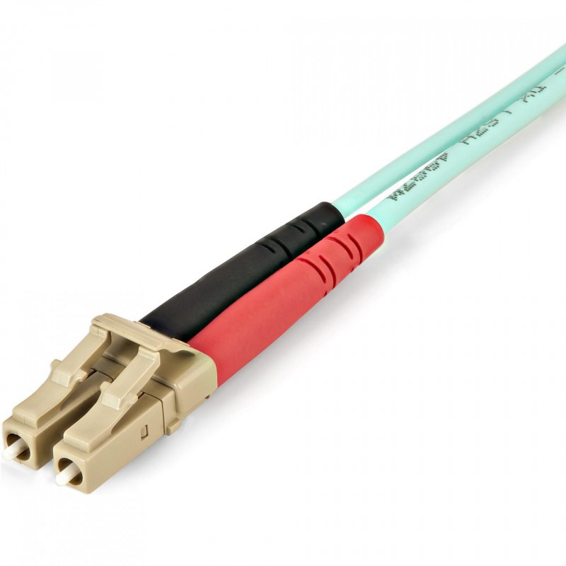 StarTech.com Aqua OM4 Duplex Multimode Fiber Optic Cable - 100 Gb - 50/125 - LSZH - LC/LC - 2 m~2m (6ft) LC/UPC to LC/UP