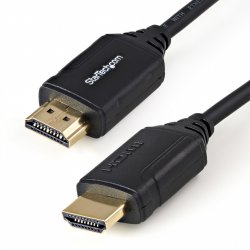 StarTech.com 1.6ft (50cm) Premium Certified HDMI 2.0 Cable with Ethernet - High Speed Ultra HD 4K 60Hz HDMI Cable HDR10 