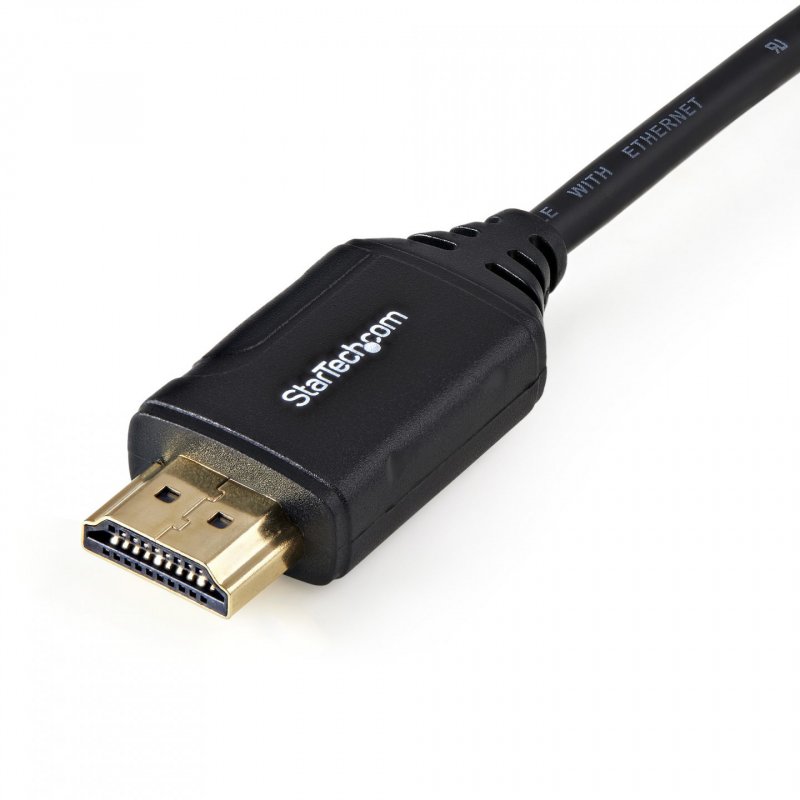 StarTech.com 1.6ft (50cm) Premium Certified HDMI 2.0 Cable with Ethernet - High Speed Ultra HD 4K 60Hz HDMI Cable HDR10 