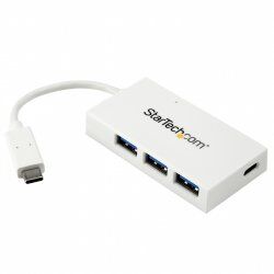 4PORT USB C HUB-USB-C TO C+A USB 3.0 HUB - WHITE