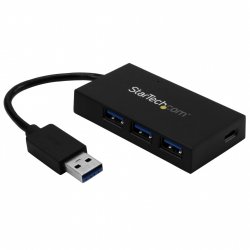 StarTech.com 4 Port USB 3.0 Hub - USB Type-A Hub with 1x USB-C & 3x USB-A (SuperSpeed 5Gbps) - USB Bus or Self-Powered -