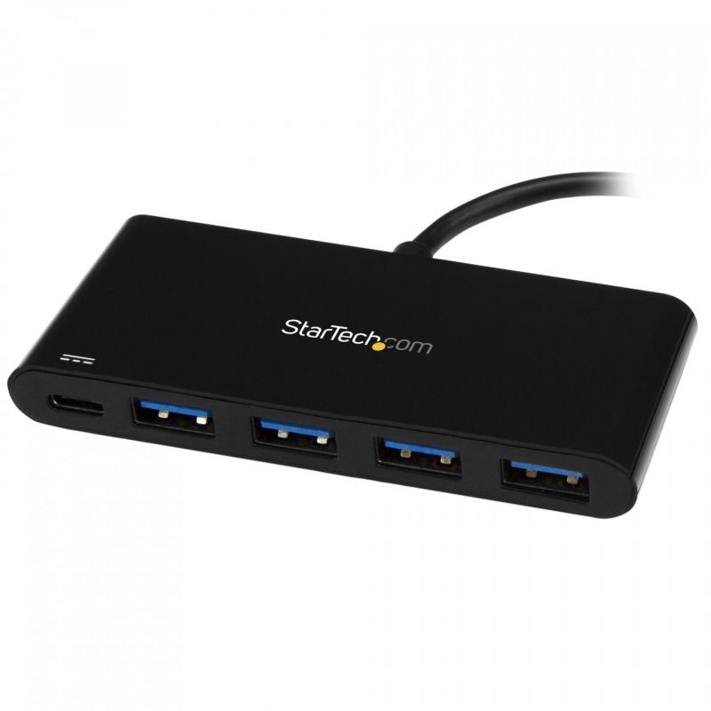 StarTech.com 4 Port USB C Hub with 4 USB Type-A Ports (USB 3.0 SuperSpeed 5Gbps) - 60W Power Delivery Passthrough Chargi