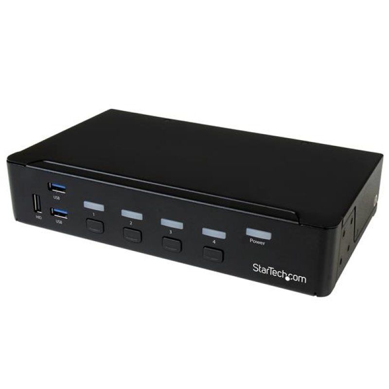 SWITCH KVM USB DISPLAYPORT A 4 PORTS AVEC HUB USB 3.0 - 4K