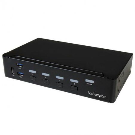 SWITCH KVM USB DISPLAYPORT A 4 PORTS AVEC HUB USB 3.0 - 4K