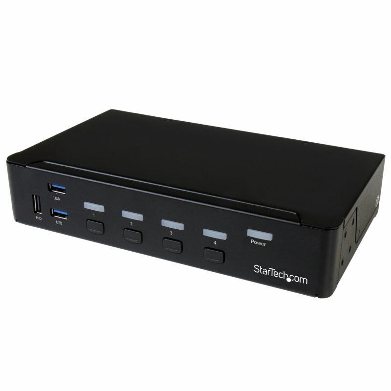 StarTech.com Switch KVM USB DisplayPort à 4 ports avec hub USB 3.0 intégré - 4K 30 Hz