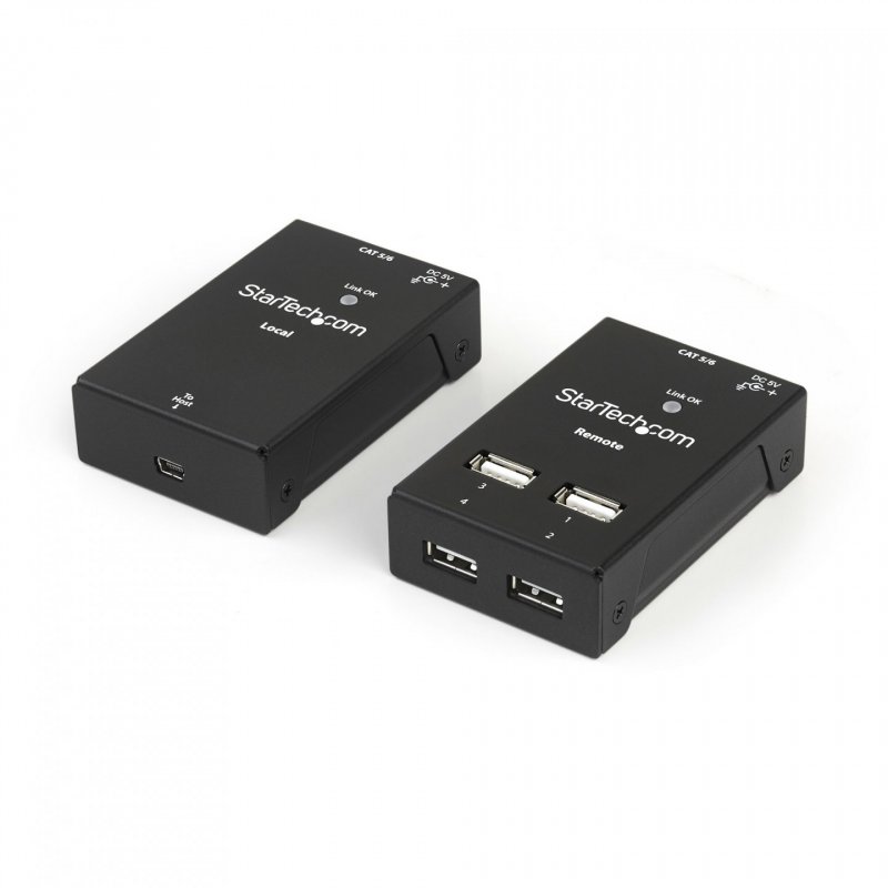 StarTech.com 4-Port USB 2.0-Over-Cat5-or-Cat6 Extender - 130ft (40m)