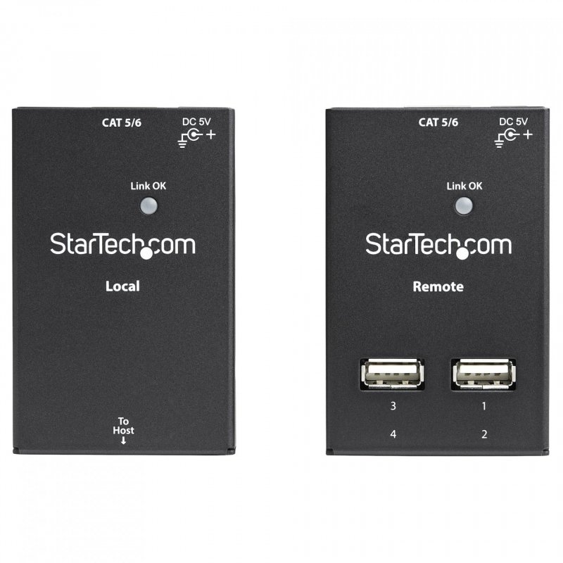 EXTENDEUR USB 2.0 SUR CAT5 / CAT6 A 4 PORTS JUSQU A 50 M