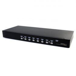 COMMUTATEUR KVM USB VGA AVEC 8 PORTS SUR RACK AVEC AUDIO