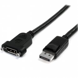 DISPLAYPORT PANEL-MOUNT DIGITAL VIDEO EXTENSION CABLE 3FT 20P