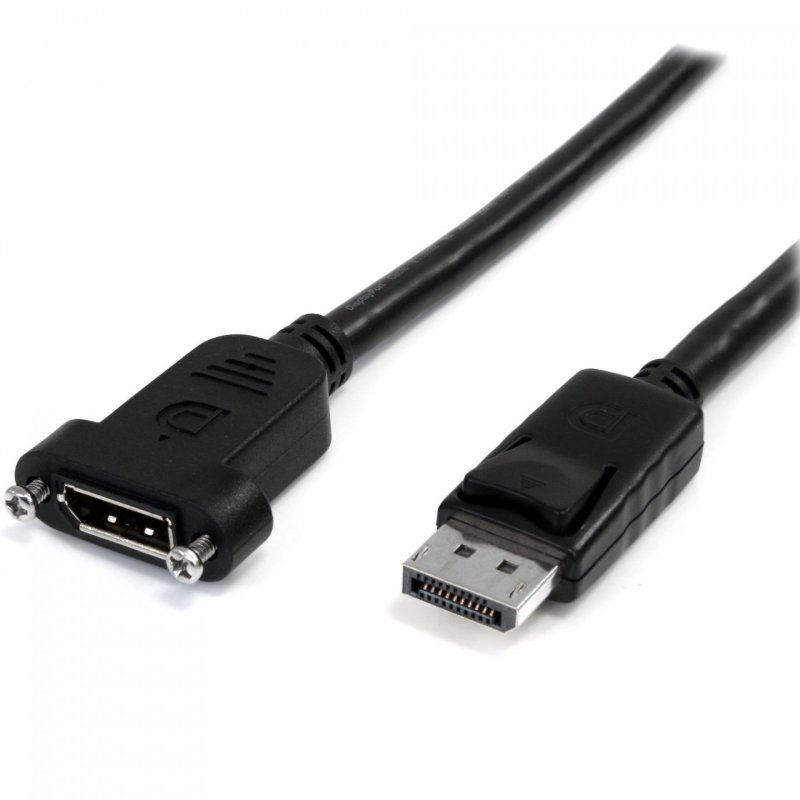 StarTech.com Câble DisplayPort à Montage sur Panneau 1m - 4K x 2K - Câble d'Extension DP 1.2 M/F - Câble d'Extension