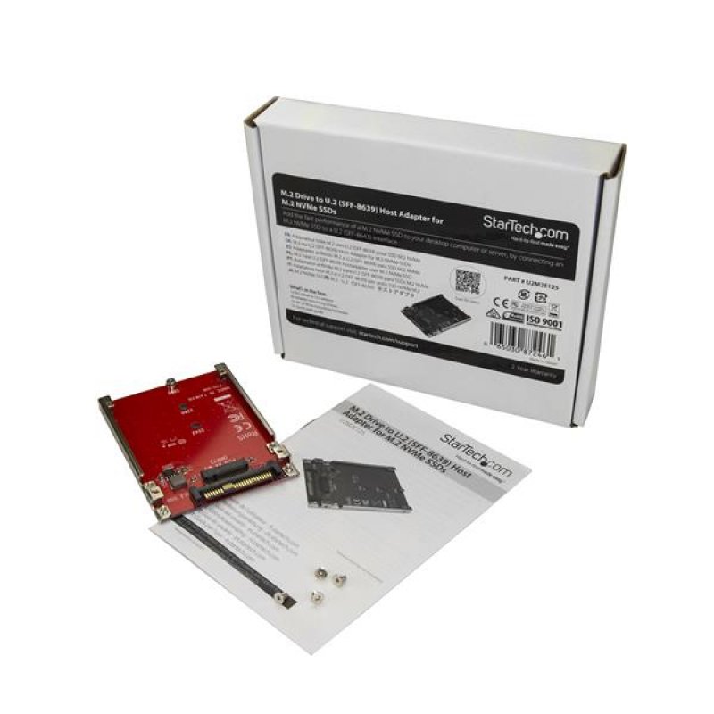 M.2 TO U.2 (SFF-8639) ADAPTER FOR M.2 PCIE NVME SSDS