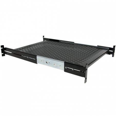 StarTech.com 2U Sliding Server Rack Mount Shelf - 20 to 30in Adjustable Mounting Depth - Vented - 50lb - Heavy Duty Univ