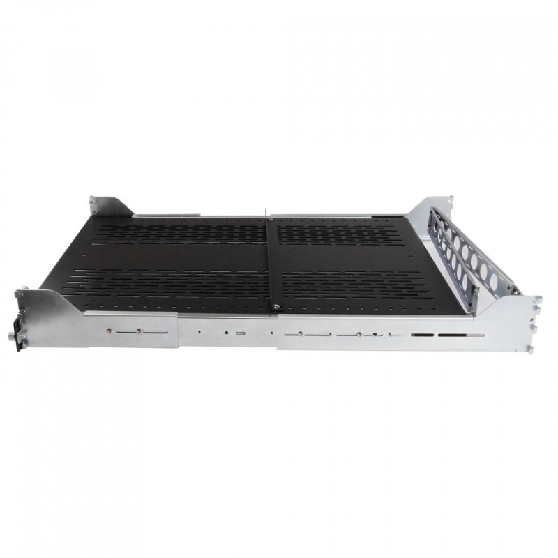 StarTech.com 2U Vented Sliding Server Rack Shelf w/ Cable Management Arm - 27.7 to 31.6in Adjustable Mounting Depth - 50