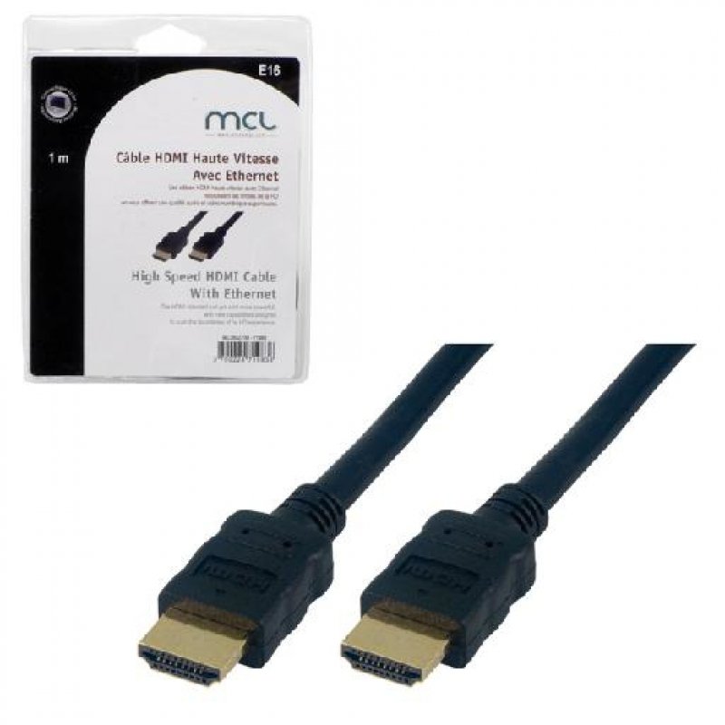 Câble HDMI High speed3D4K Ethemet male1m