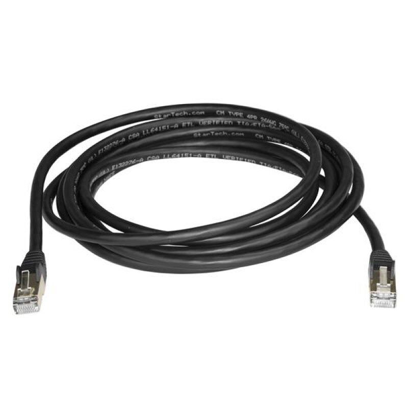 StarTech.com 3m CAT6a Ethernet Cable - 10 Gigabit Shielded Snagless RJ45 100W PoE Patch Cord - 10GbE STP Network Cable w