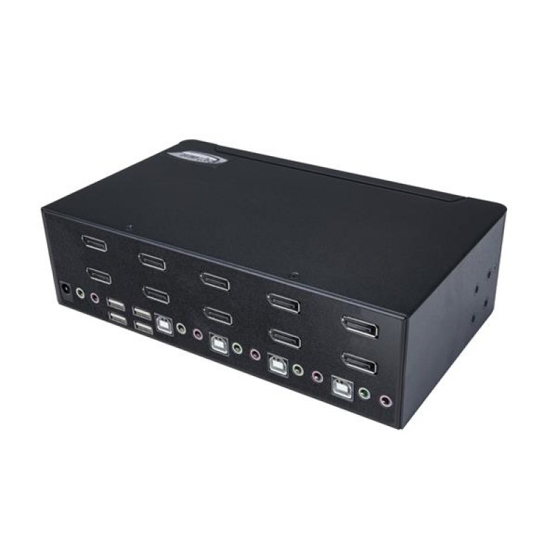 StarTech.com Switch KVM double affichage DisplayPort 4K 60 Hz à 4 ports avec hub USB 2.0 intégré