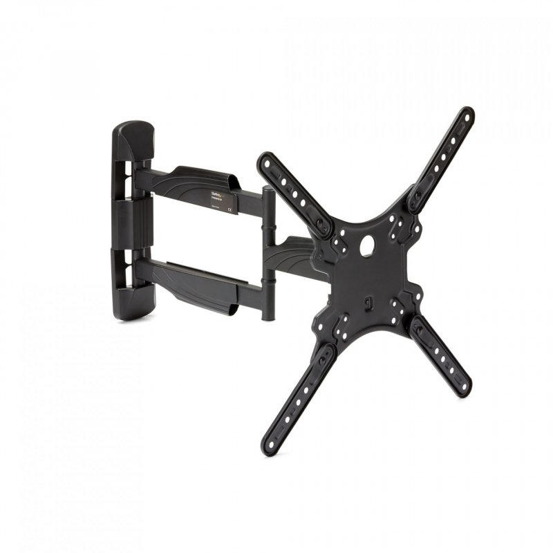 StarTech.com Full Motion TV Wall Mount - 32-55 inch (77lb/35kg) VESA Displays - Low Profile Universal Flat Screen TV Wal